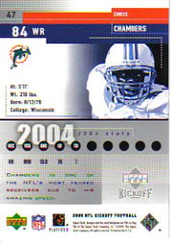 2005 Upper Deck Kickoff #47 Chris Chambers Back