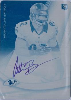 2013 Topps Platinum - Rookie Autographs Printing Plates Cyan #A-AB Arthur Brown Front