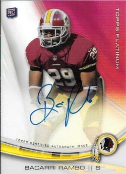 2013 Topps Platinum - Rookie Autographs Refractors #A-BR Bacarri Rambo Front