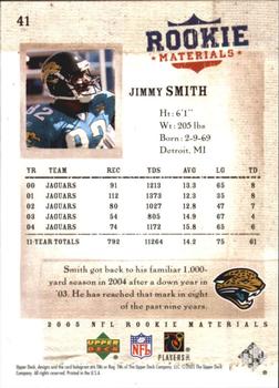 2005 Upper Deck Rookie Materials #41 Jimmy Smith Back