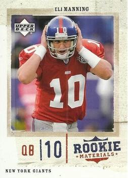 2005 Upper Deck Rookie Materials #57 Eli Manning Front