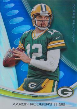 2013 Topps Platinum - Sapphire #19 Aaron Rodgers Front