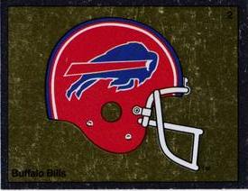 1988 Panini Stickers #2 Buffalo Bills Helmet Front