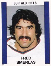 1988 Panini Stickers #14 Fred Smerlas Front