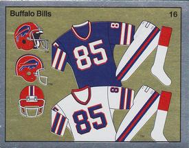1988 Panini Stickers #16 Buffalo Bills Uniform Front