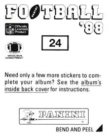 1988 Panini Stickers #24 Rodney Holman Back