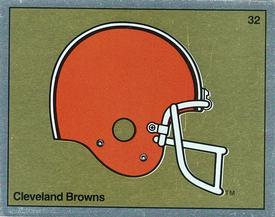 1988 Panini Stickers #32 Cleveland Browns Helmet Front