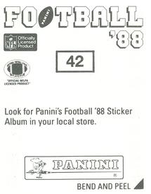 1988 Panini Stickers #42 Gerald McNeil Back