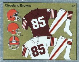 1988 Panini Stickers #46 Cleveland Browns Uniform Front