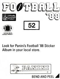 1988 Panini Stickers #52 Simon Fletcher Back