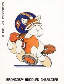 1988 Panini Stickers #61 Denver Broncos Uniform Back