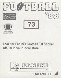 1988 Panini Stickers #73 Mike Munchak Back