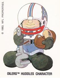 1988 Panini Stickers #76 Houston Oilers Uniform Back