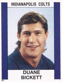 1988 Panini Stickers #81 Duane Bickett Front