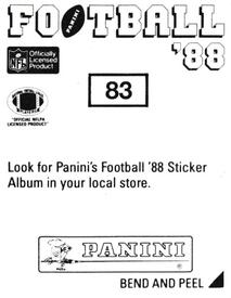 1988 Panini Stickers #83 Johnie Cooks Back