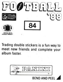 1988 Panini Stickers #84 Eric Dickerson Back