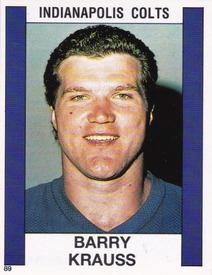 1988 Panini Stickers #89 Barry Krauss Front