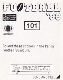 1988 Panini Stickers #101 Bill Maas Back