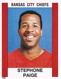 1988 Panini Stickers #103 Stephone Paige Front