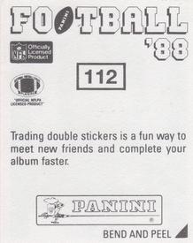 1988 Panini Stickers #112 Bo Jackson Back