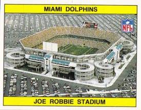 1988 Panini Stickers #122 Miami Dolphins Helmet Back