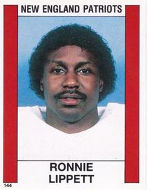 1988 Panini Stickers #144 Ronnie Lippett Front