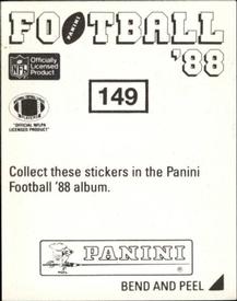 1988 Panini Stickers #149 Andre Tippett Back
