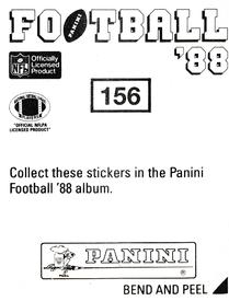 1988 Panini Stickers #156 Pat Leahy Back