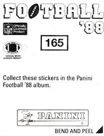 1988 Panini Stickers #165 Wesley Walker Back