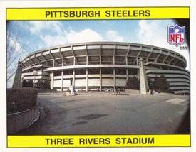 1988 Panini Stickers #167 Pittsburgh Steelers Helmet Back