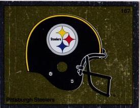 1988 Panini Stickers #167 Pittsburgh Steelers Helmet Front