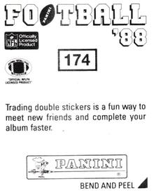1988 Panini Stickers #174 Bryan Hinkle Back