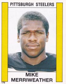 1988 Panini Stickers #179 Mike Merriweather Front