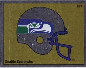 1988 Panini Stickers #197 Seattle Seahawks Helmet Front
