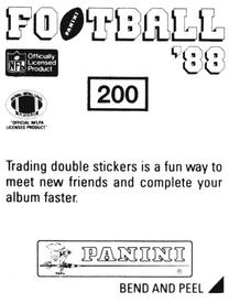 1988 Panini Stickers #200 Jeff Bryant Back