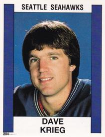 1988 Panini Stickers #204 Dave Krieg Front