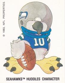 1988 Panini Stickers #211 Seattle Seahawks Uniform Back
