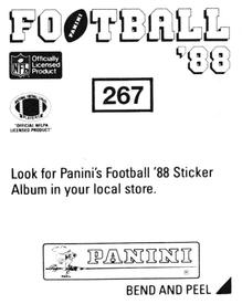 1988 Panini Stickers #267 Jim Jeffcoat Back