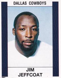1988 Panini Stickers #267 Jim Jeffcoat Front