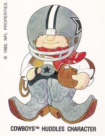 1988 Panini Stickers #276 Dallas Cowboys Uniform Back