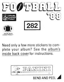 1988 Panini Stickers #282 Keith Ferguson Back