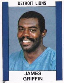 1988 Panini Stickers #284 James Griffin Front