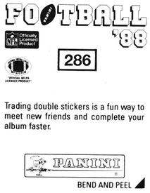 1988 Panini Stickers #286 James Jones Back