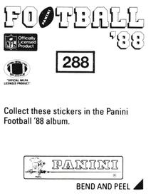 1988 Panini Stickers #288 Pete Mandley Back