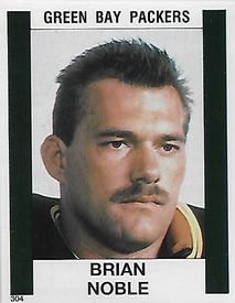 1988 Panini Stickers #304 Brian Noble Front