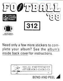 1988 Panini Stickers #312 Jerry Gray Back