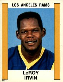 1988 Panini Stickers #313 LeRoy Irvin Front