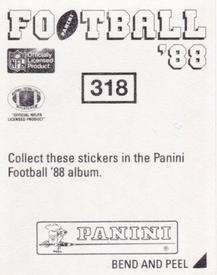 1988 Panini Stickers #318 Doug Smith Back