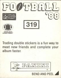 1988 Panini Stickers #319 Charles White Back