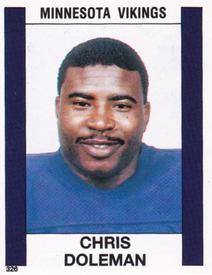 1988 Panini Stickers #326 Chris Doleman Front